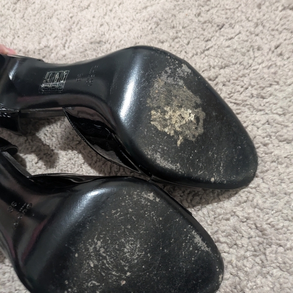 Gucci Heels Black and Silver Size 9 Open Toe TOM FORD Era - Picture 6 of 10